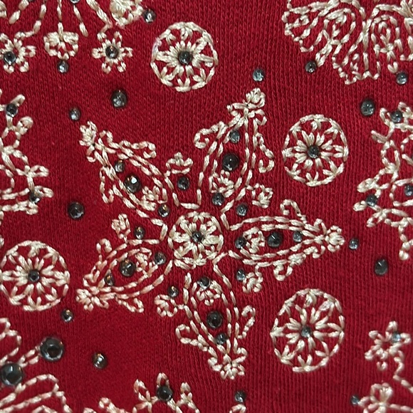 Croft and Barrow Red classic Long sleeve Tee XL - Picture 4 of 5